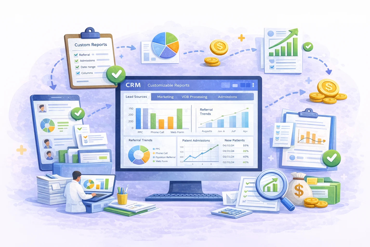 Customizable Reports for Key Metrics